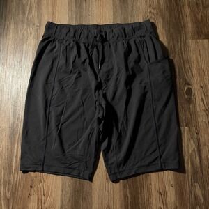 Lululemon‎ Mens Shorts Black Athleisure Athletic Workout Gym Size Medium